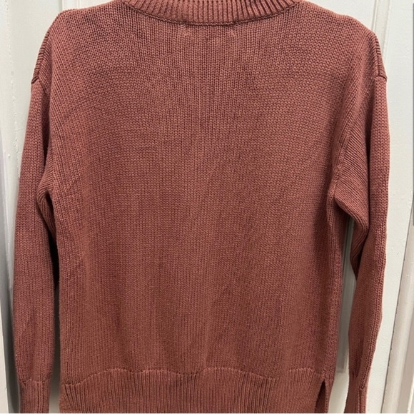 215. Philosophy 100% Cotton Philosophy Women’s salmon pink sweater. - Picture 6 of 7